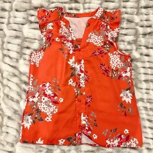 Stitch Fix - orange floral top